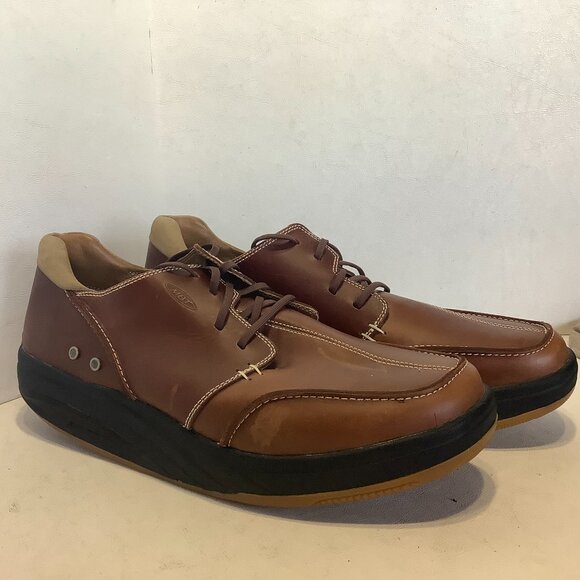 Men\'s MBT Physiological Brown Tariki M Walnut Leather Oxford Shoes Size 14 main image 3